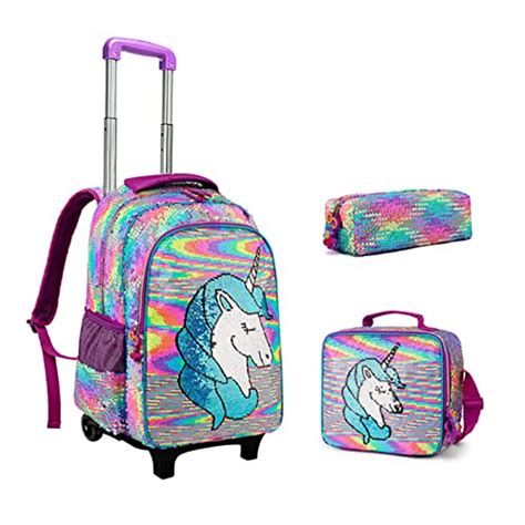 Tanou 2022 Zaino Trolley Scuola Elementare Bambina 32 Litri Leggero