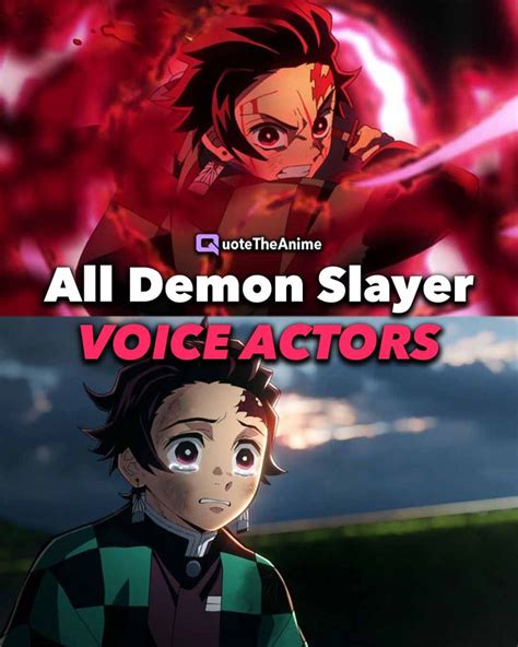 All Demon Slayer Voice Actors Official