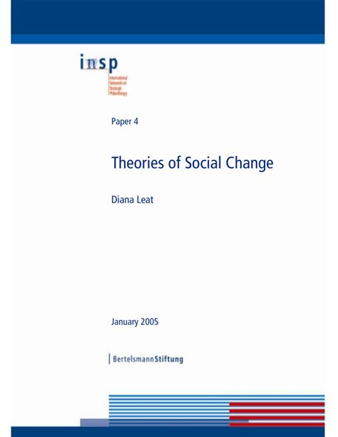 Theories of Social Change