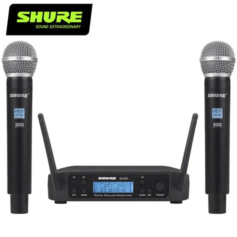 Shure GLXD4 bezprzewodowy mikrofon 2 kanałowy UHF 640 690MHz