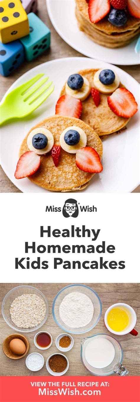 Healthy Homemade Pancakes to Fuel Your Kids Body (And Mind) - Miss Wish