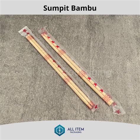 Jual Sumpit Bambu Steril Isi Pasang Sumpit Makan Kayu Pcs