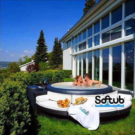 Softub In The Summer Hot Tub Swim Spa Outdoor Outdoor Bed