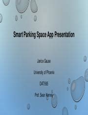 Wk Signatureassignment Smartparkingspaceapppresentation Pdf Smart