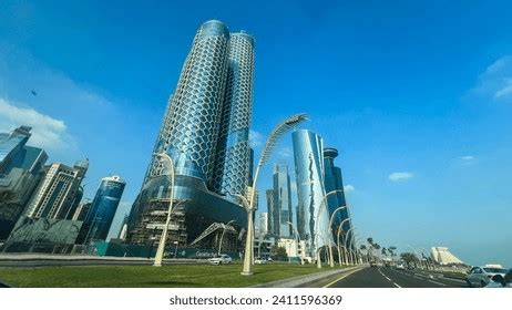 Doha Qatar 01 05 2024 Skyscrapers Stock Photo 2411596369 | Shutterstock