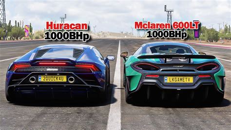 FH5 DRAG RACE Mclaren 600LT Vs Lamborghini Huracan Evo YouTube