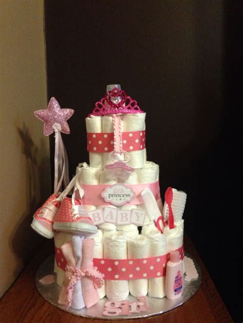 Pin By Debbie Locklear On Diaper Cakes Diaper Cake Cake Girly