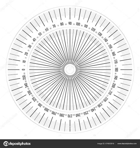 Instrumento De Medi O De Transferidor De Graus Completo Vetor De