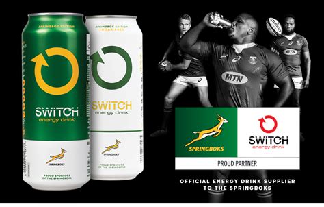 Switch Sign On As The Official Energy Drink Partner Of Sa Rugby