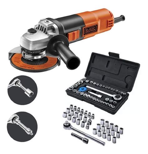 Kit Esmerilhadeira Angular W Pol Mm G Black Decker