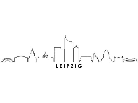 LEIPZIG Germany City Skyline Vector Graphic by simpline · Creative Fabrica