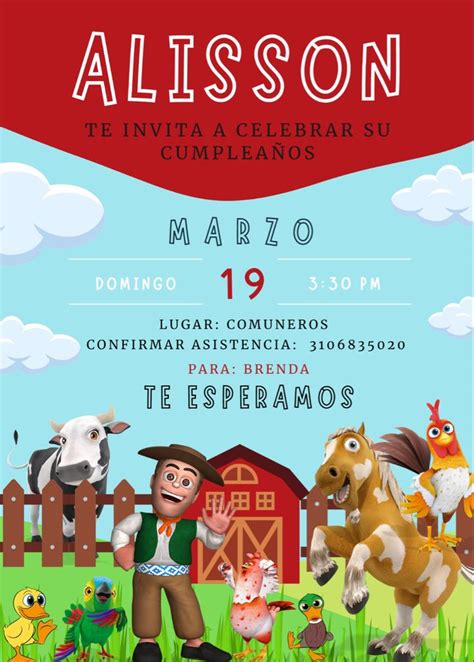 Invitación Granja