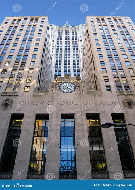 Chicago Board of Trade Building Editorial Stock Photo - Image of ...