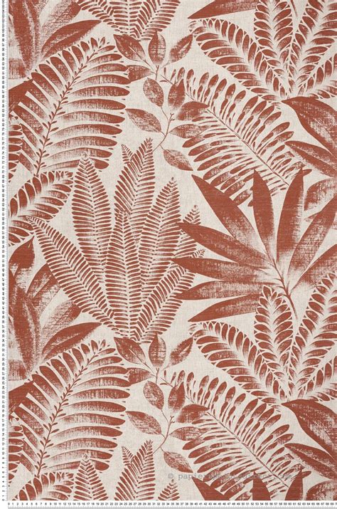 Papier Peint Feuillages Aloes Terracotta Karabane De Casamance Artofit