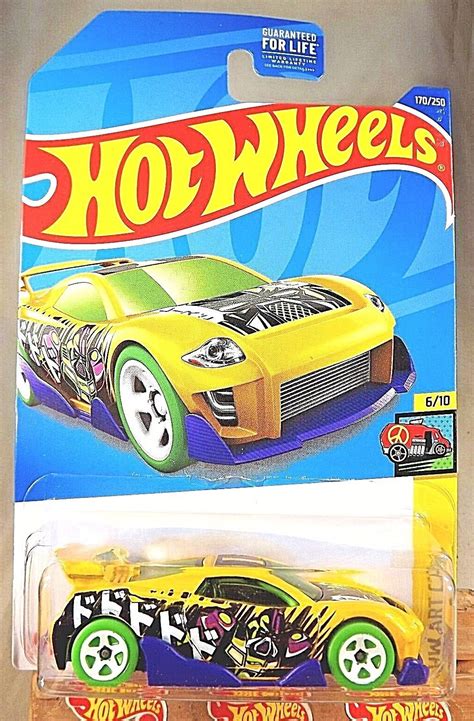 Hot Wheels Hw Art Cars Ms T Suzuka Yellow W Green Wheels