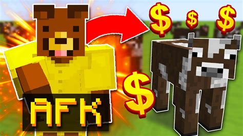 Making Afk Money Grinder In Minecraft Skyblock Youtube