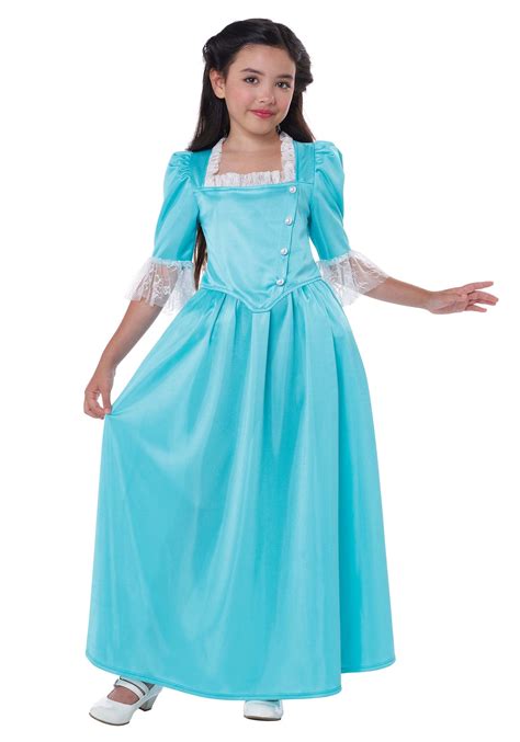 Kid's Eliza Schuyler Colonial Costume | Colonial Costumes