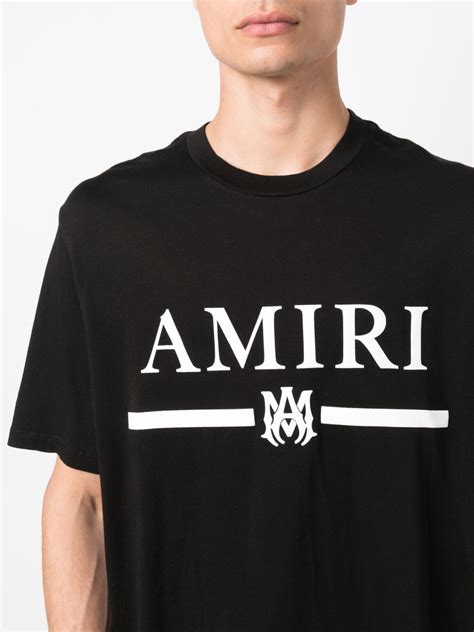 AMIRI M A Bar Logo Print T Shirt Farfetch