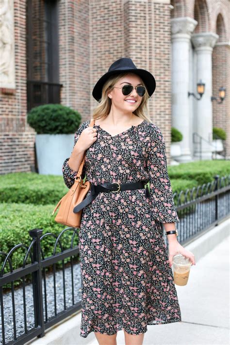 Bows Sequins Wearing A Floral Old Navy Midi Dress With Black