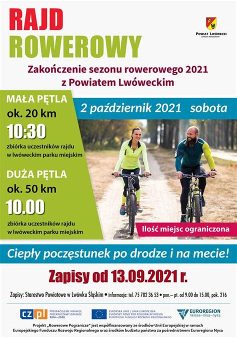 Rajd rowerowy Zakończenie sezonu rowerowego 2021 z Powiatem Lwóweckim