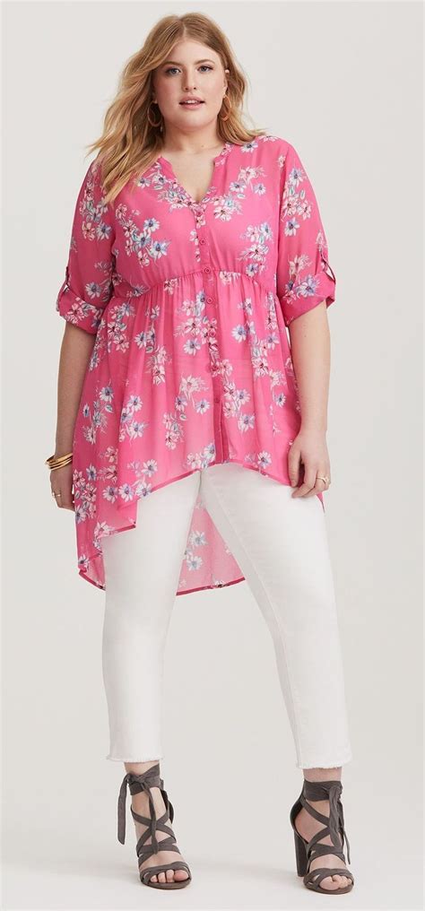 Plus Size Chiffon Tunic Plus Size Outfits Fashion Plus Size Fashion