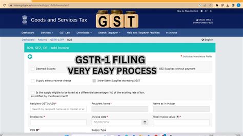 Gstr Filing Process Very Easy Steps Gstr Ko Kese Bare Youtube