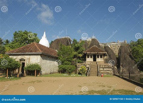 Exterior Of The Entrance To The Isurumuniya Rock Temple In Anuradhapura