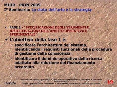 Ministero Dellistruzione DelluniversitÀ E Della Ricerca Miur Prin