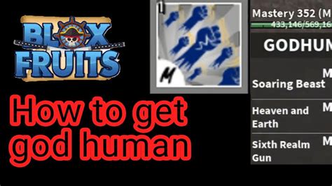 How To Get God Human In Blox Fruit Youtube