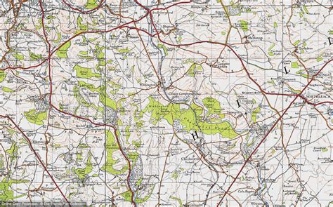 Historic Ordnance Survey Map Of Woodbridge 1946