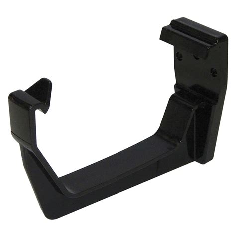 FloPlast Black 114mm Square Line Gutter Fascia Bracket Selco