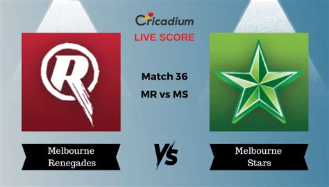 Big Bash League Match Mr Vs Ms Live Cricket Score Ball By Ball