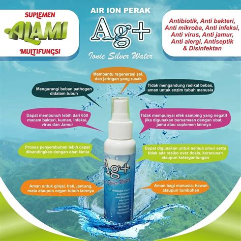 Air Ion Perak Ag Ionic Silver Water 100mil Lazada Indonesia