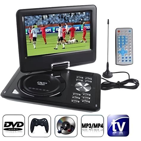 Lecteur DVD portable 9 21 pouces 9 5 TFT LCD écran numérique