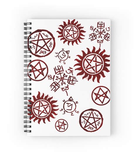 "Supernatural Sigils" Spiral Notebooks by princedean | Redbubble