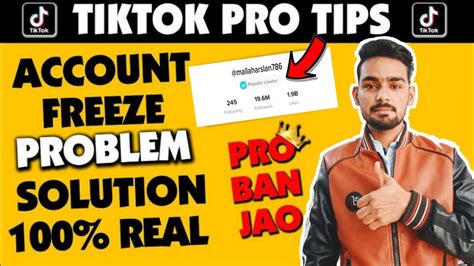 How To Unfreeze TikTok Id Account TikTok Account Freeze Problem