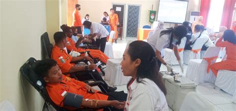 Peringati HUT Ke 51 Basarnas Maumere Gelar Donor Darah SuaraSikka