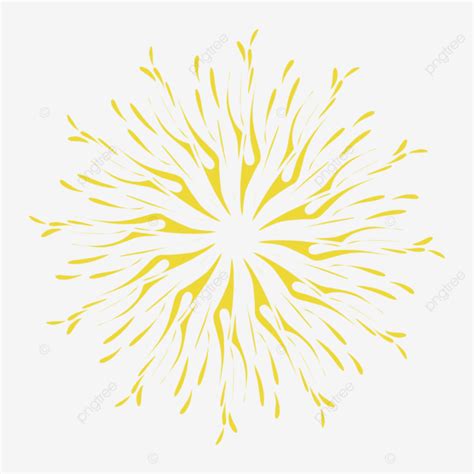 Hermoso Dise O De Fuegos Artificiales Amarillos Vector Png Dibujos