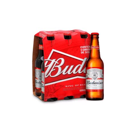 Budweiser Long Neck Sixpack 343ml Mini Mercado Cajarana