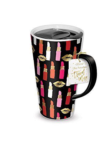 Lady Jane 13oz Spill Proof Ceramic Coffee Travel Mug With