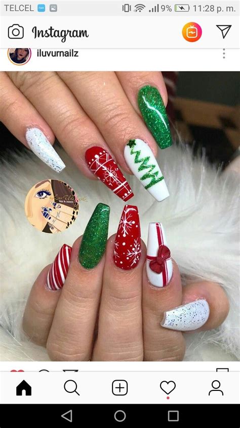 Chistmas Nails Xmas Nail Art Cute Christmas Nails Holiday Nail Art