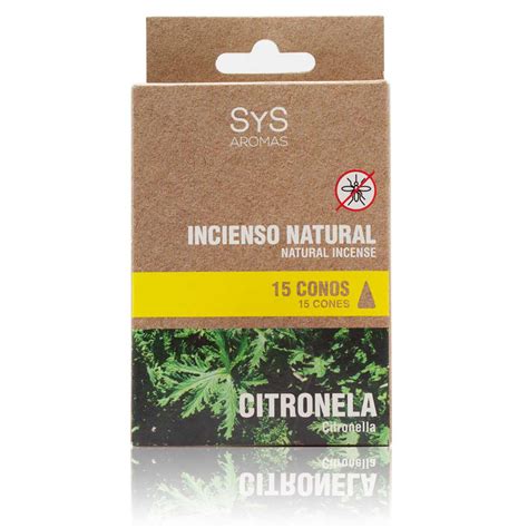 Incienso Natural Sys Conos Citronela Laboratorio Sys