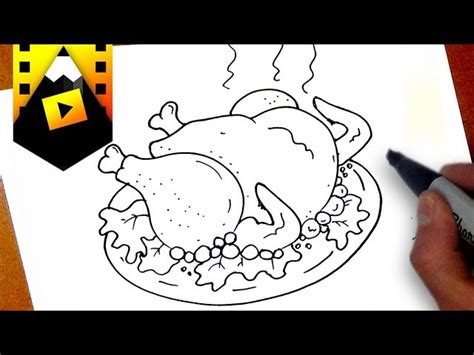 Como Dibujar Un Pollo Asado Como Desenhar Uma Galinha Assada