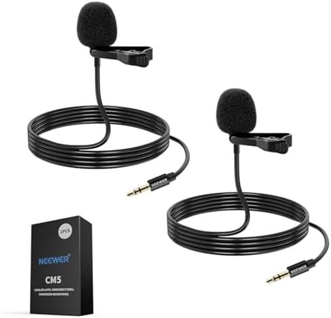 Powerdewise Wired Lavalier Microphone Lapel Mic Mm Jack Noise