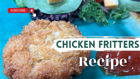 Crispy Chicken Fritters Recipe Made With Canned Chicken Youtube