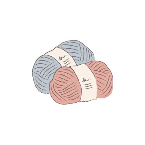 Three Skeins Of Yarn Are Shown In Blue Pink And Grey Colors On A White