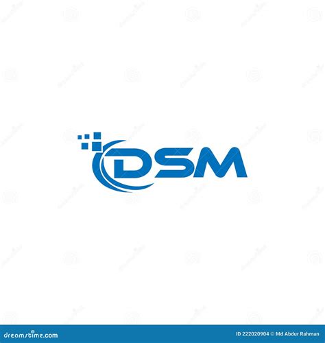 Dsm Letter Logo Design On White Background Dsm Creative Initials