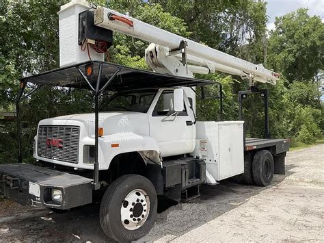 Used 2000 Gmc C7500 Hi Ranger Xt55 Flatbed Bucket Truck For Sale In Seffner Florida