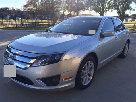 2012 Ford Fusion Sel Silver 4 Doors