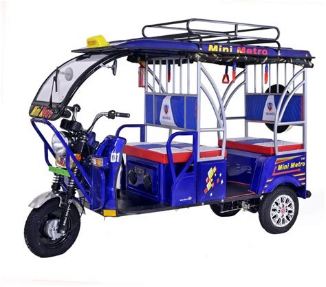 Mini Metro Blue Battery Operated E Rickshaw At Rs Mini Metro E